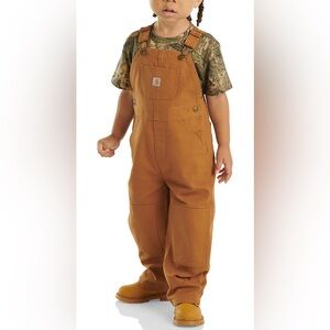 CARHARTT KIDS’ CANVAS BIB OVERALL (BABY/TODDLER), SIZE 12M.